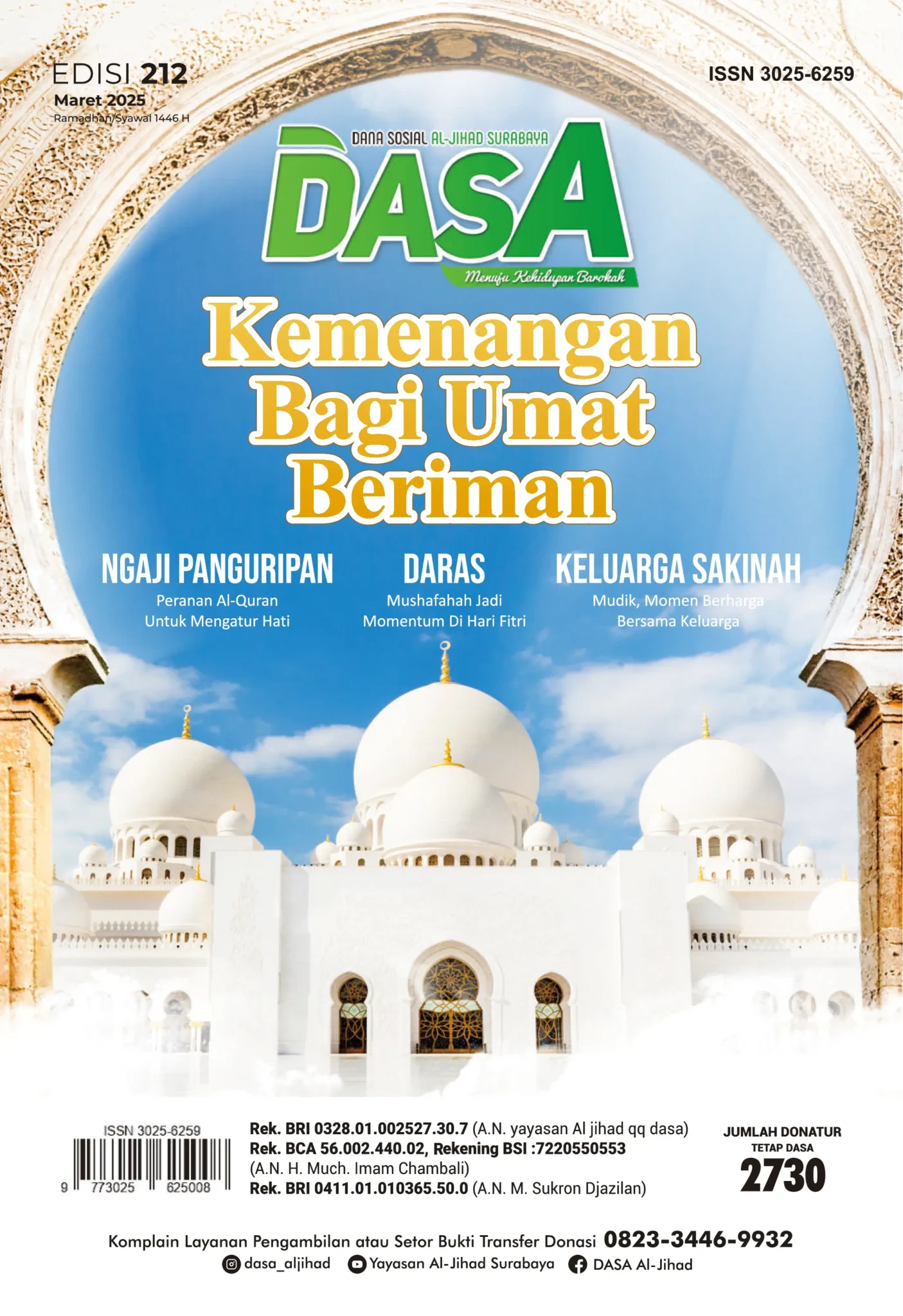 KEMENANGAN BAGI UMAT BERIMAN - EDISI 212 MARET 2025